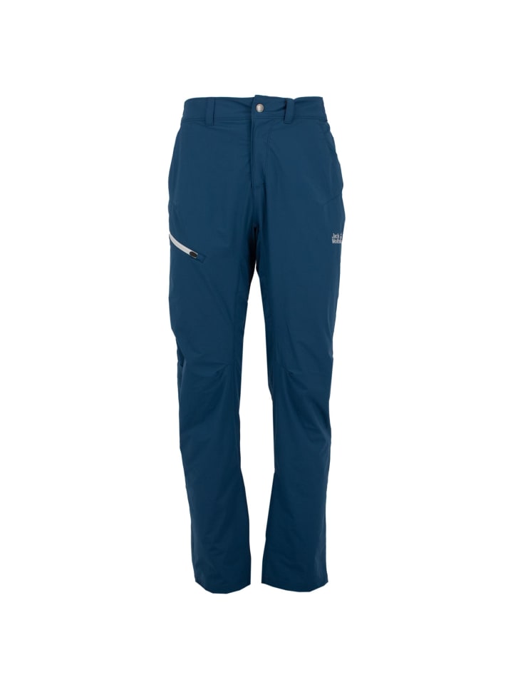 Jack Wolfskin Hose Hilltop 4-Way-Stretch Pants UV in Blau günstig kaufen 50