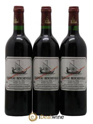 Château Beychevelle 4ème Grand Cru Classé  1994 - Lot de 3 Bouteilles