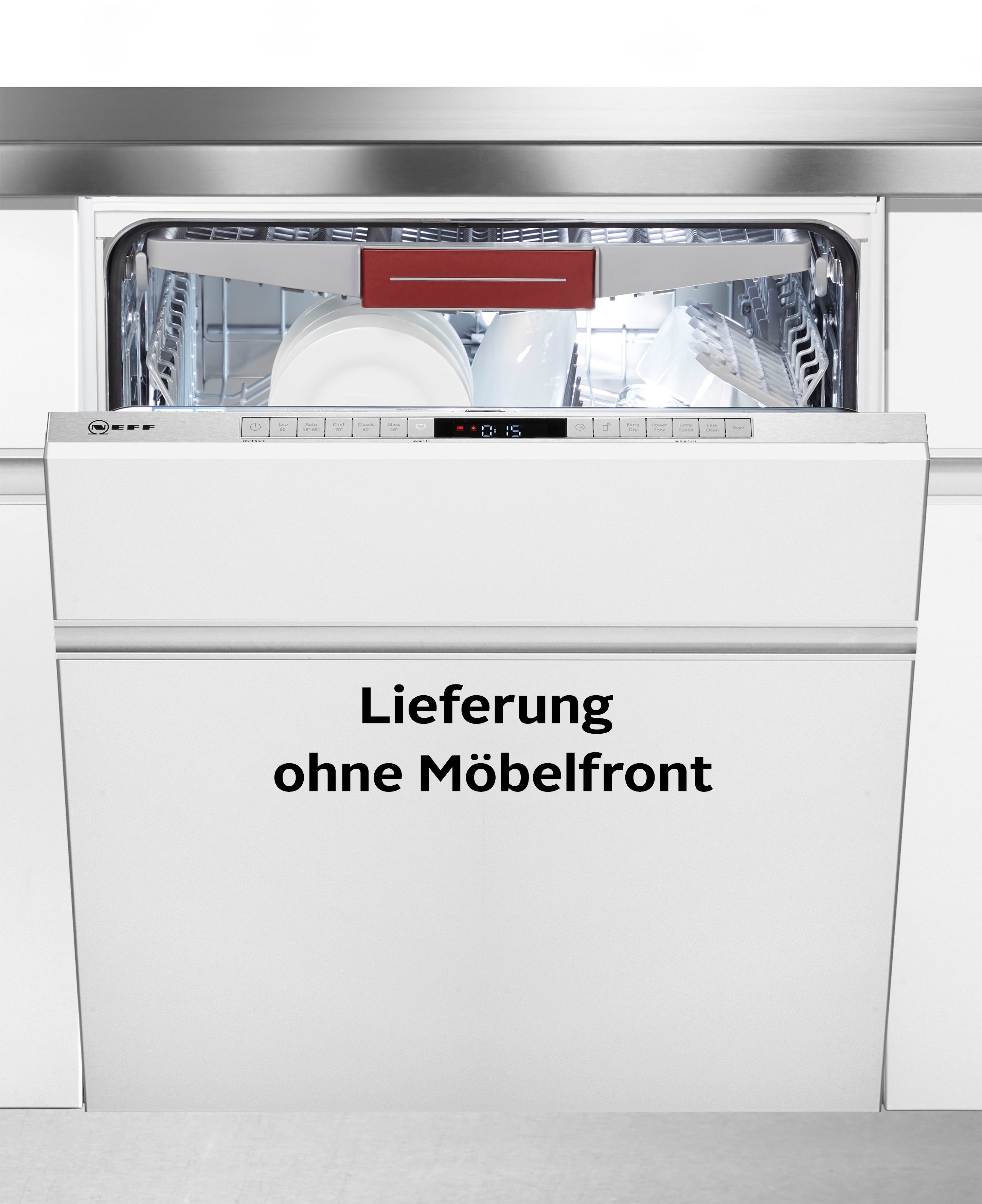 NEFF vollintegrierbarer Geschirrspüler, S255ECX05E, 13 Maßgedecke, XXL-Geschirrspüler