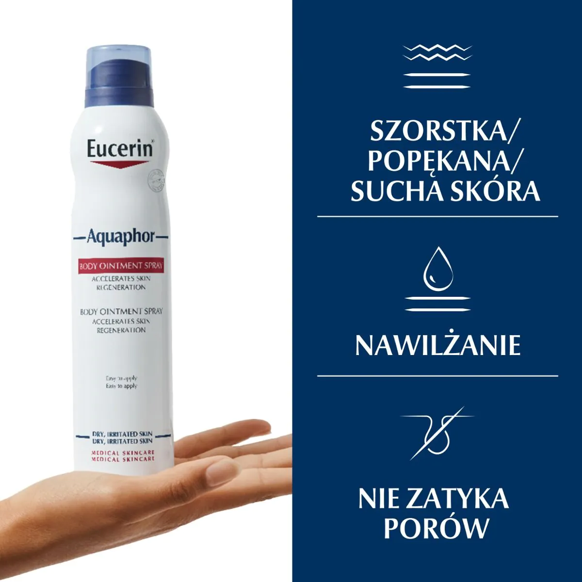 Eucerin Aquaphor regeneruojamasis purškiamasis tepalas