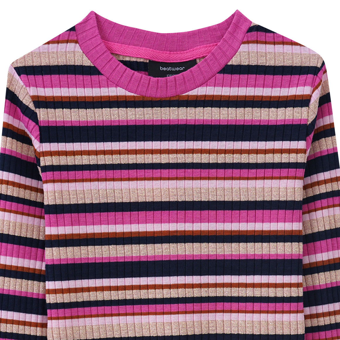 Mädchen Langarmshirt mit Effektgarn