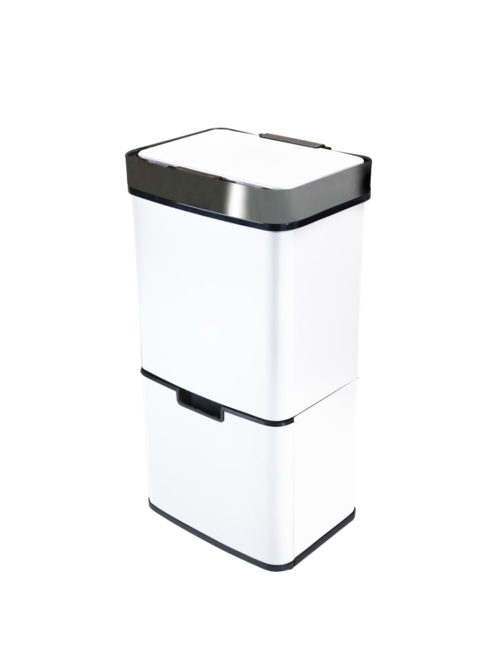 Ribelli Sensor Mülleimer 72 L,  4 Fächer, Weiß günstig kaufen onesize