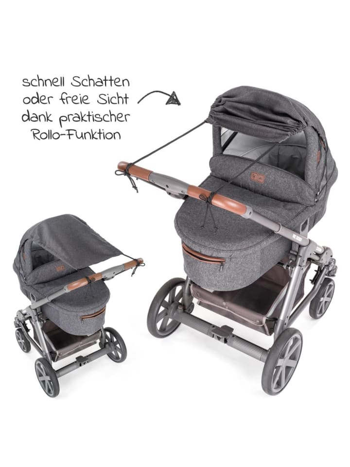 Zamboo Universal Sonnensegel Deluxe für Kinderwagen und Buggy in grau günstig kaufen onesize