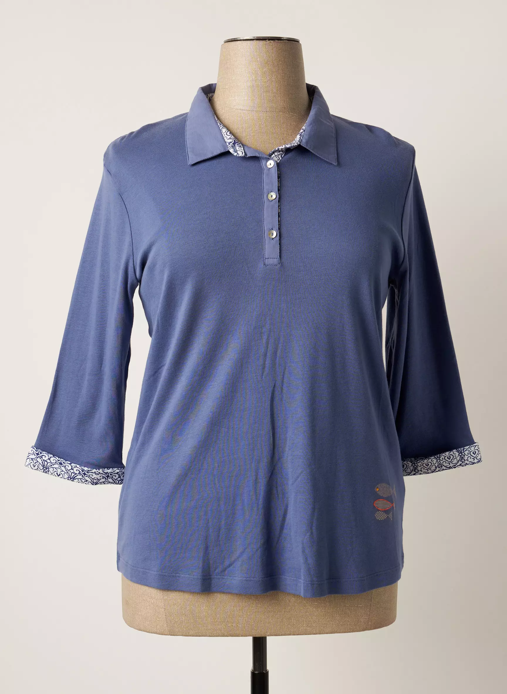 Thalassa Polos Femme couleur bleu