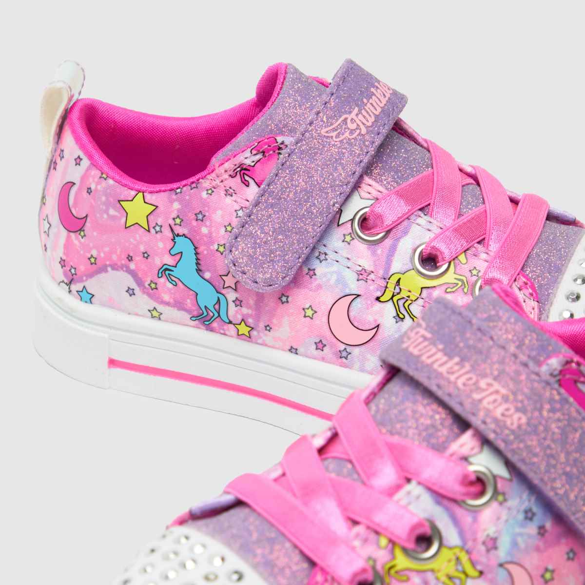 SKECHERS Multi Twinkle Sparks Unicorn Flickor Sneakers
