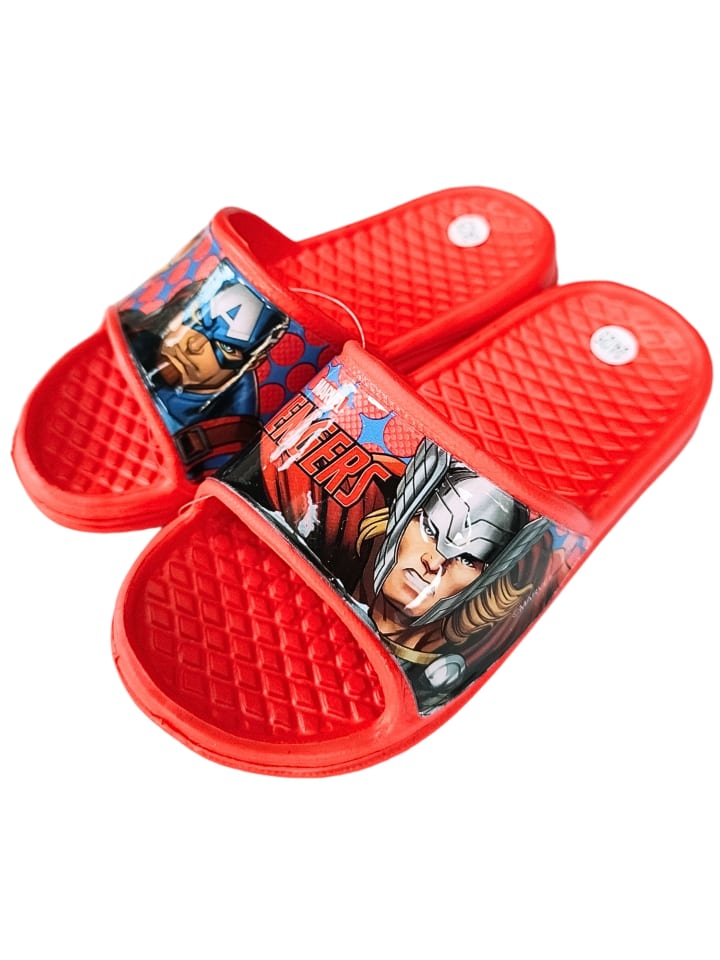 Avengers Badelatschen Avengers in Rot günstig kaufen
