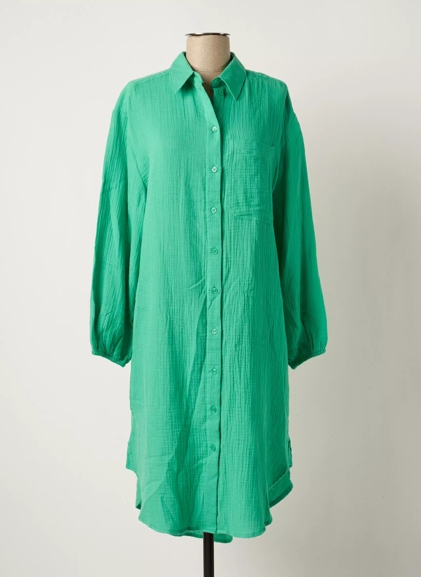 B Young Robes Mi Longues Femme couleur vert