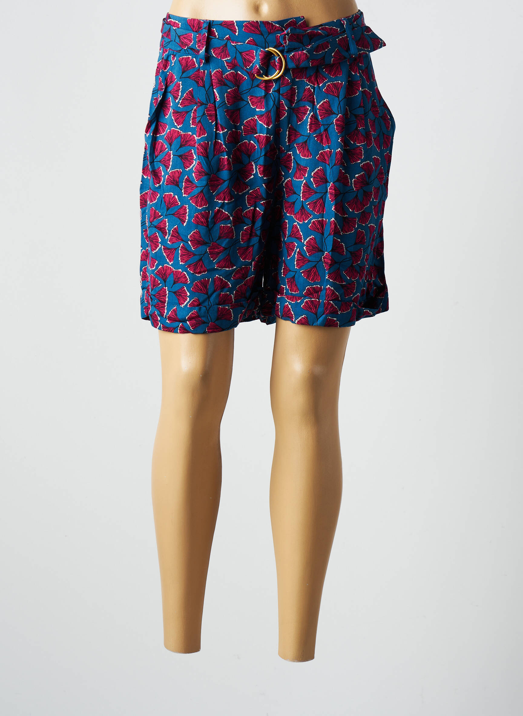 Ichi Bermudas Femme couleur bleu