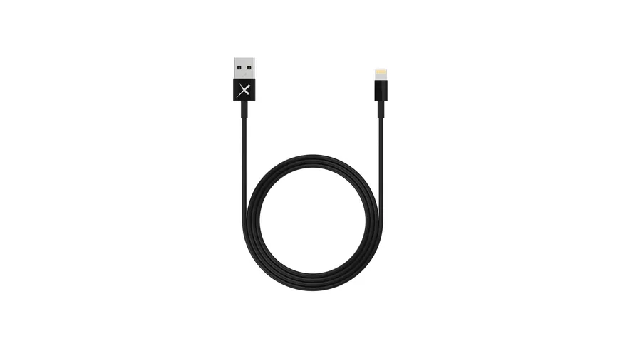 Xlayer Kabel Colour Line Lightning Lade/Sync-Kabel 1m Black