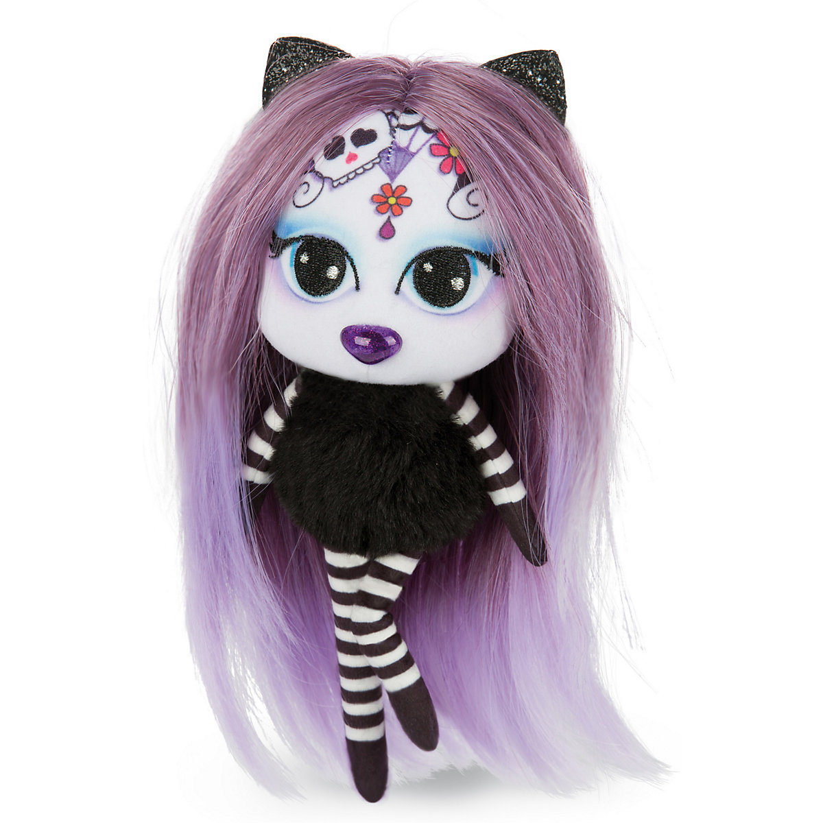 Pixidoos Plüsch-Puppe Sunli lila 20 cm mit 3-teiligen Zubehör in Geschenkverpackung (47505)