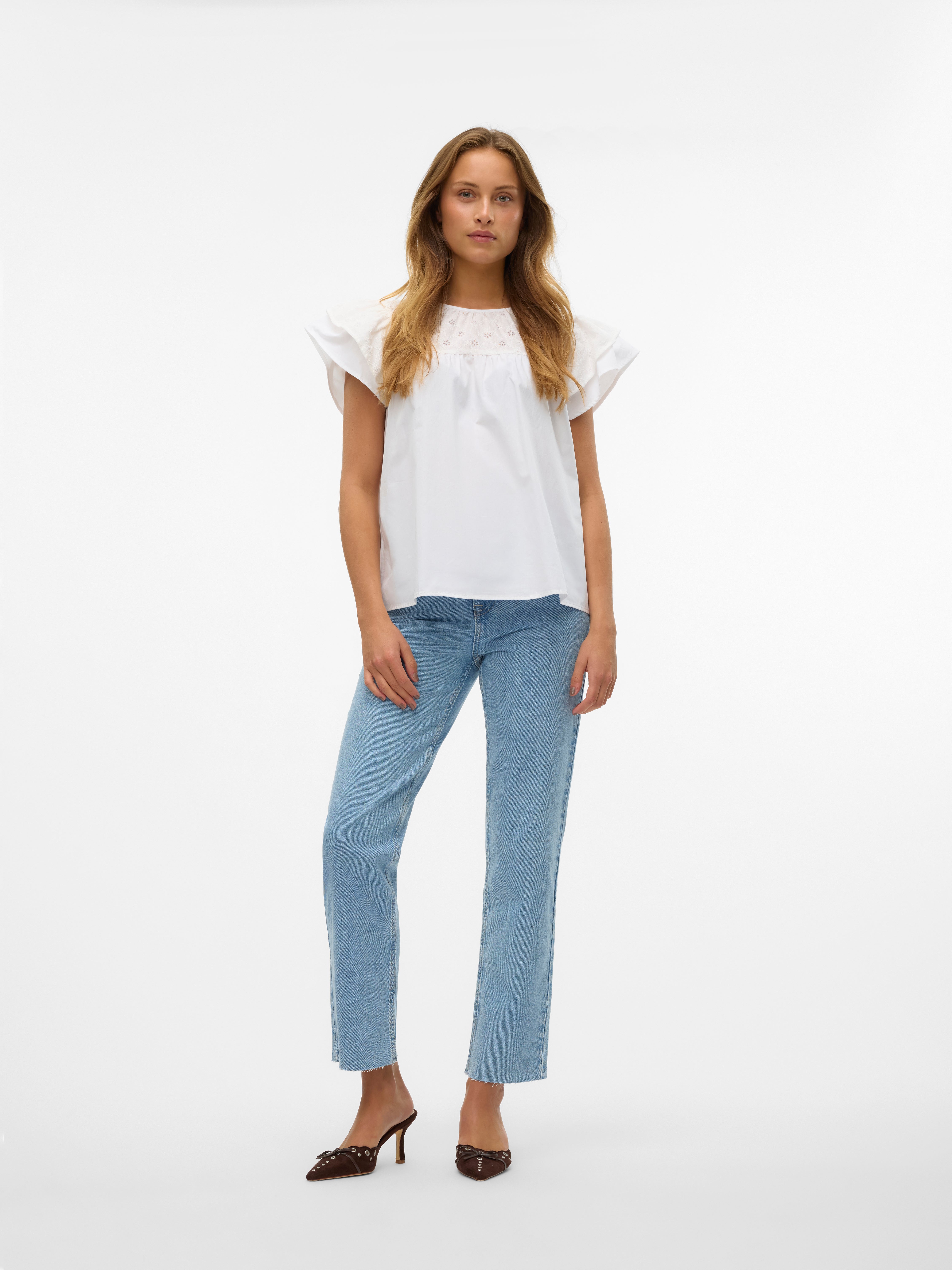 VMCALIA Hohe Taille Gerade geschnitten Jeans