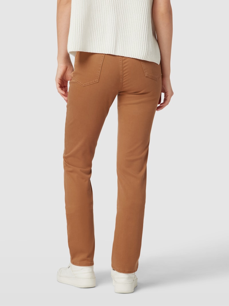 Hose im 5-Pocket-Design Modell 'Mary' in cognac