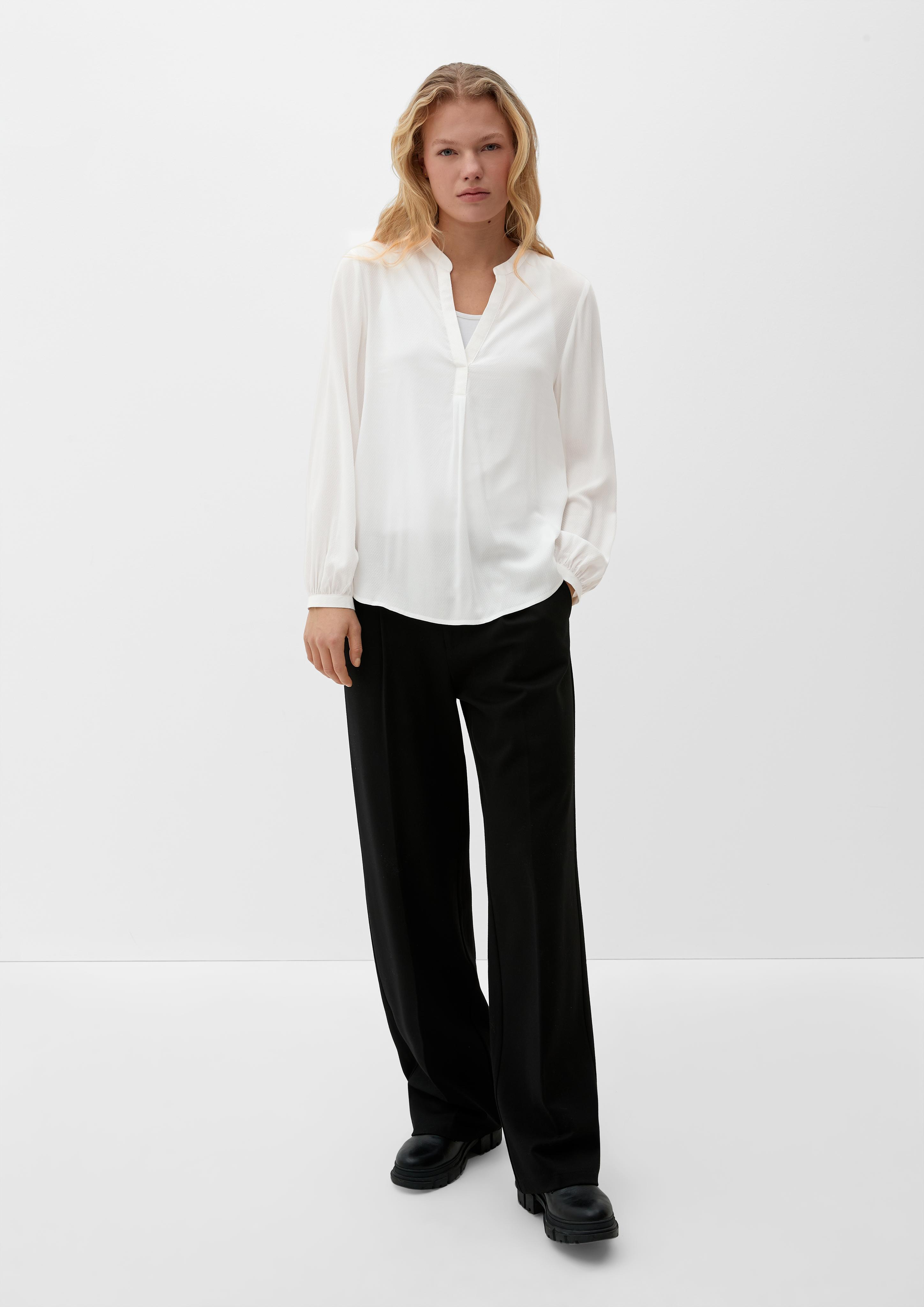 Viskosebluse mit Dobby-Struktur  2129597-0210