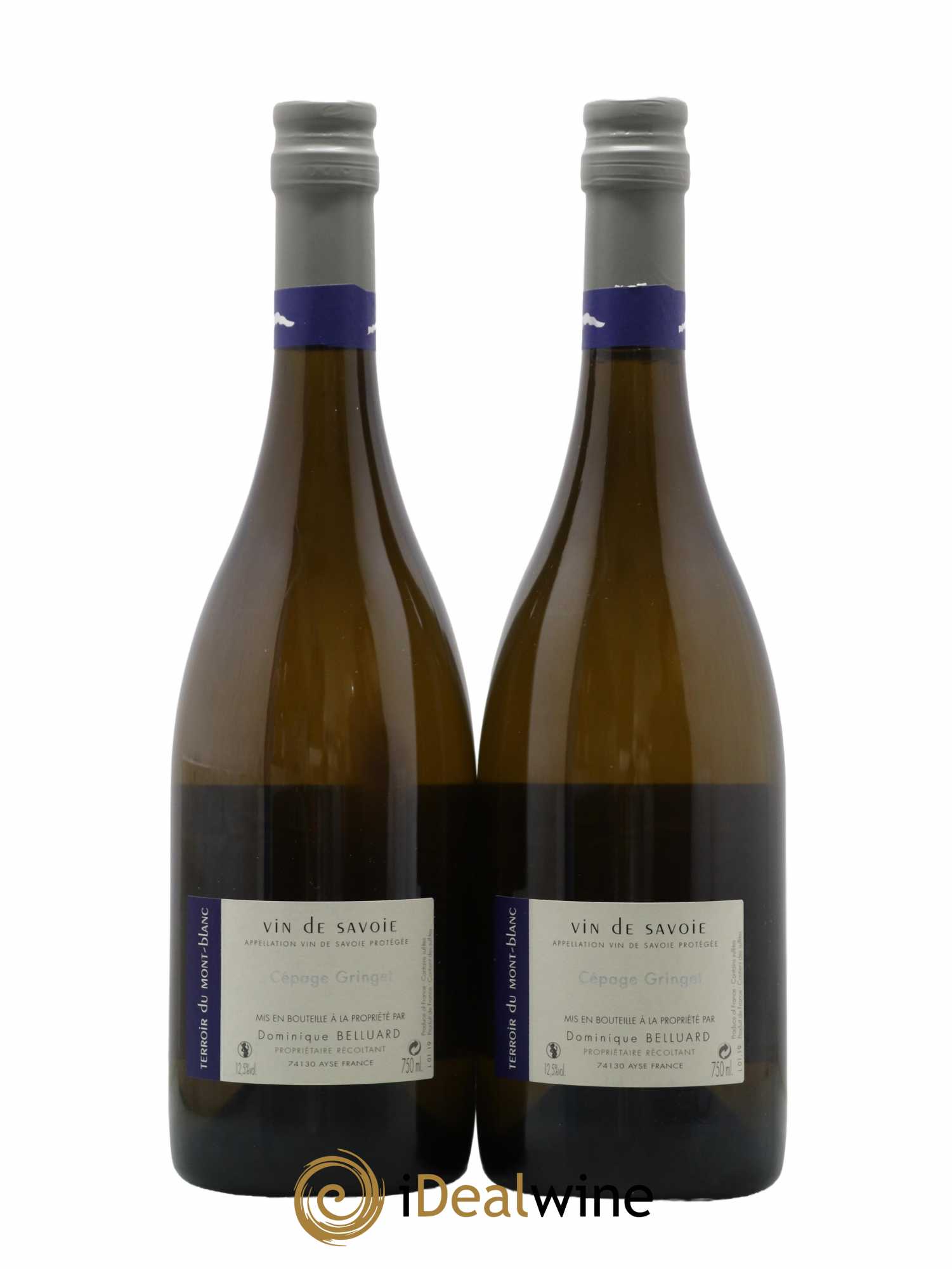 Vin de Savoie Les Alpes Domaine Belluard  2019 - Lot de 2 Bouteilles