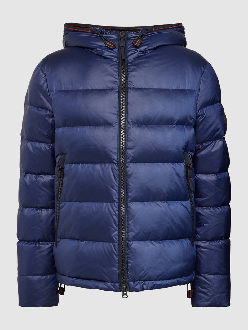 Steppjacke mit Kapuze Modell 'HONOVA NR 02' in marineblau