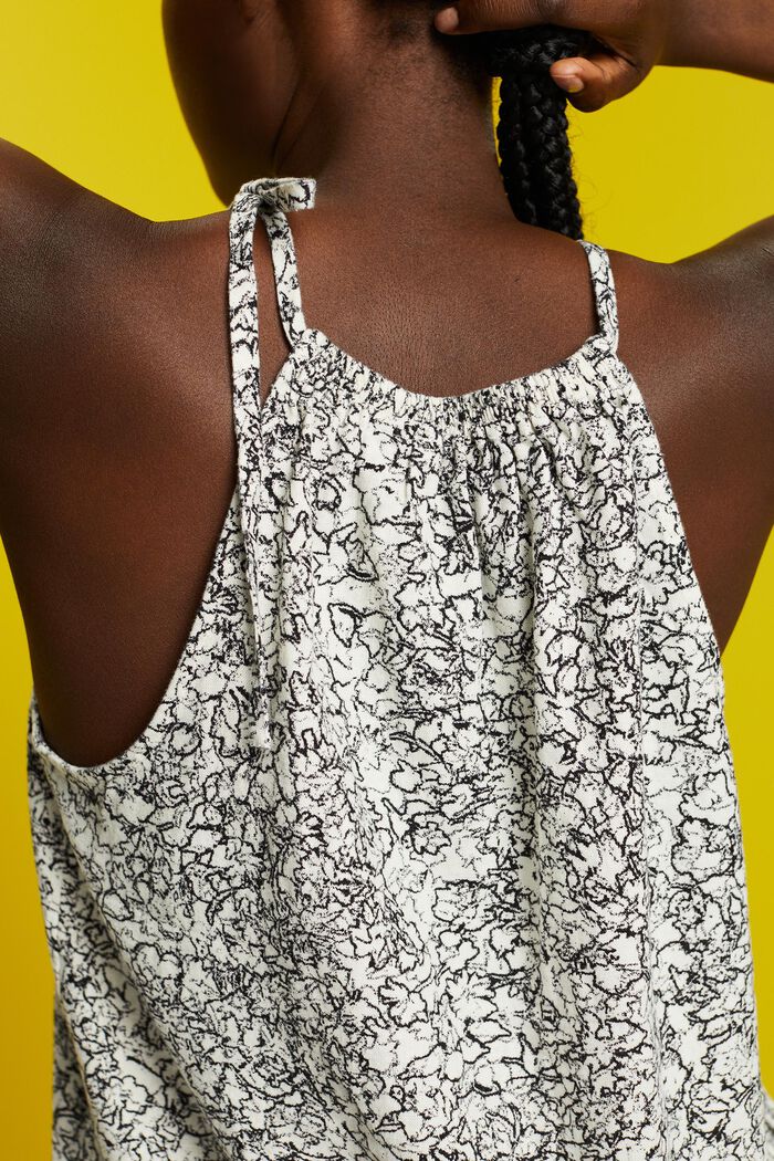 Ärmellose Bluse, Leinenmix