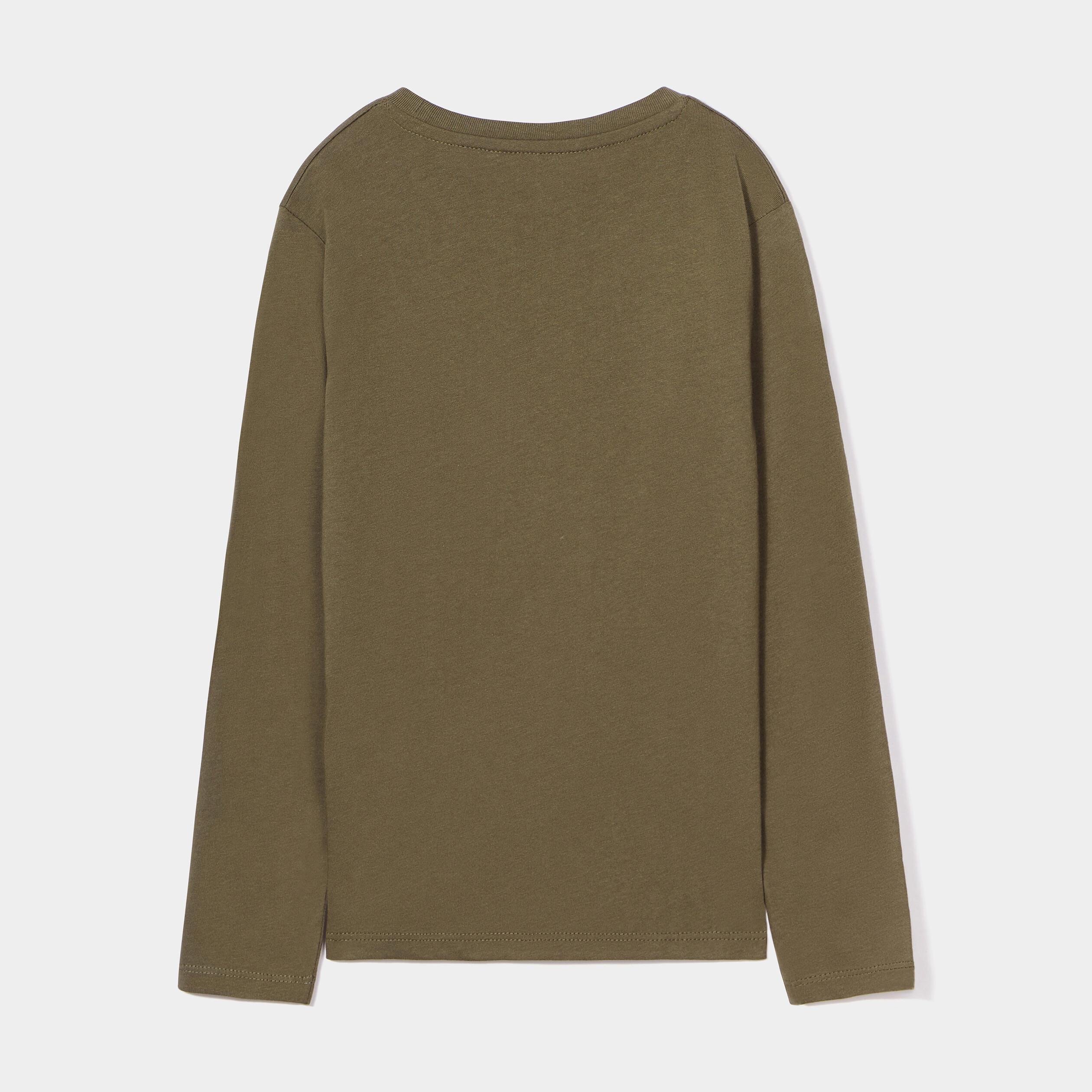 T-shirt manches longues vert kaki garçon | La Halle