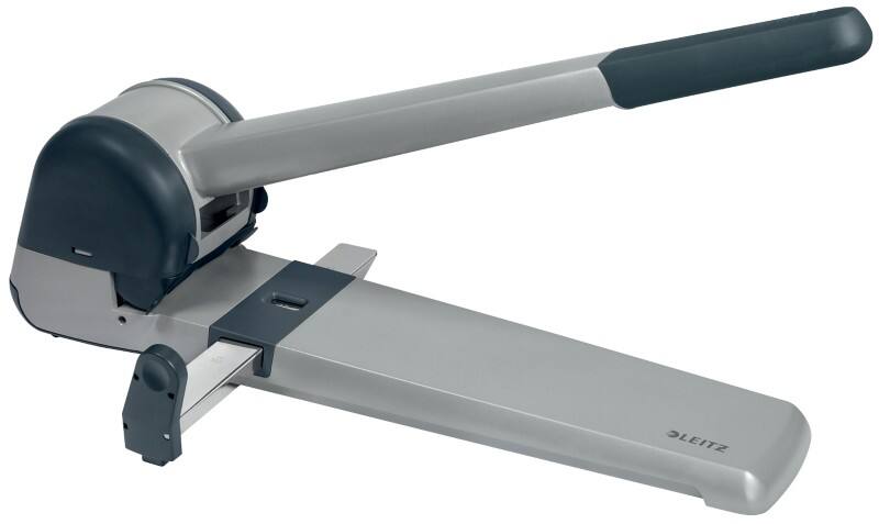 Leitz Super 2 Löcher Blocklocher Aluminium 250 Blatt 5182 Schwarz, Silber