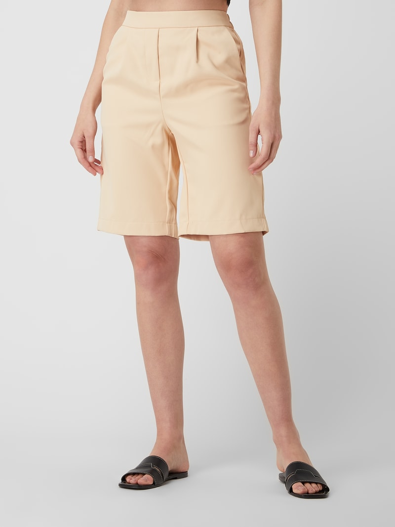 Bermudas mit Bundfalten Modell 'Vagna' in apricot