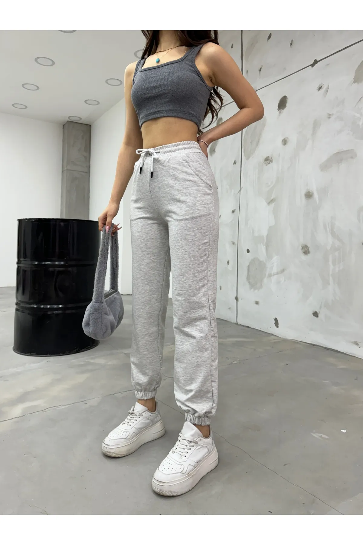 BİKELİFE  Jogginghose - Grau - Slim