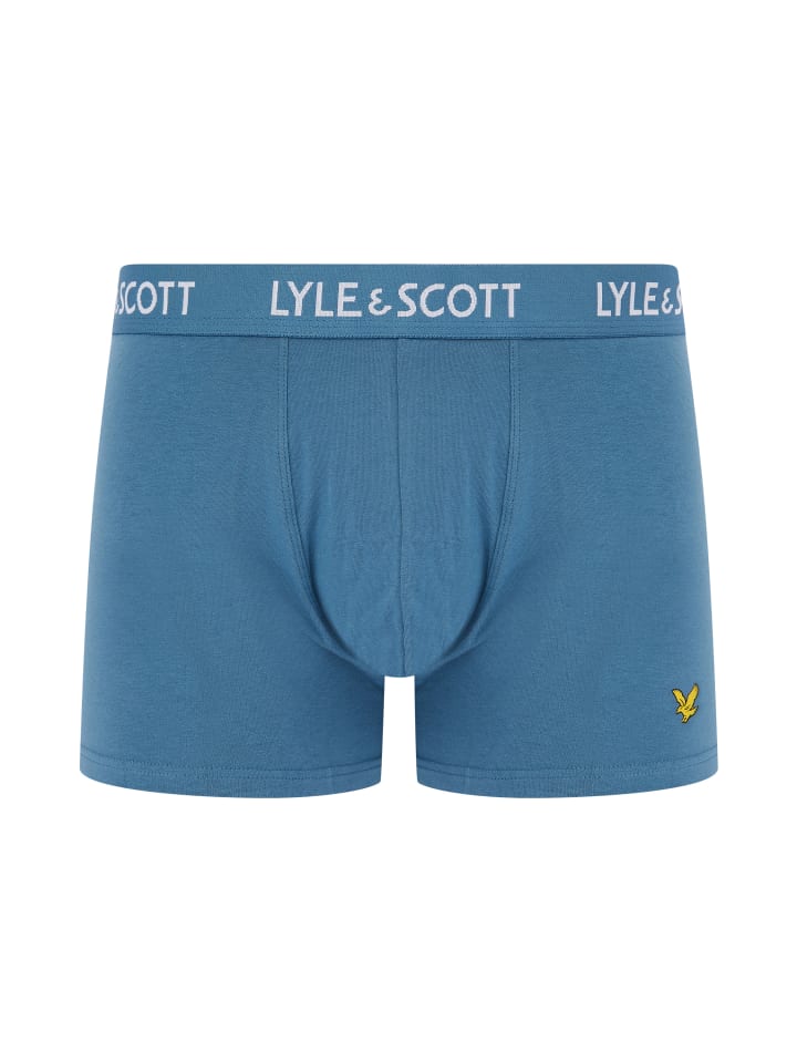 Lyle & Scott Trunks 5-Er Set in Dunkelblau/Weiß/Pastell-Türkis/Pastellblau/Blau günstig kaufen