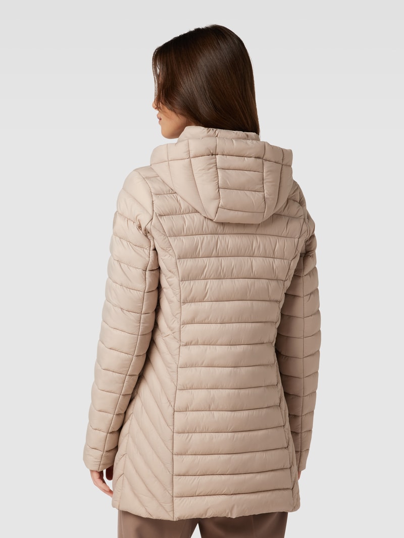 Steppjacke mit Reißverschlusstaschen in sand
