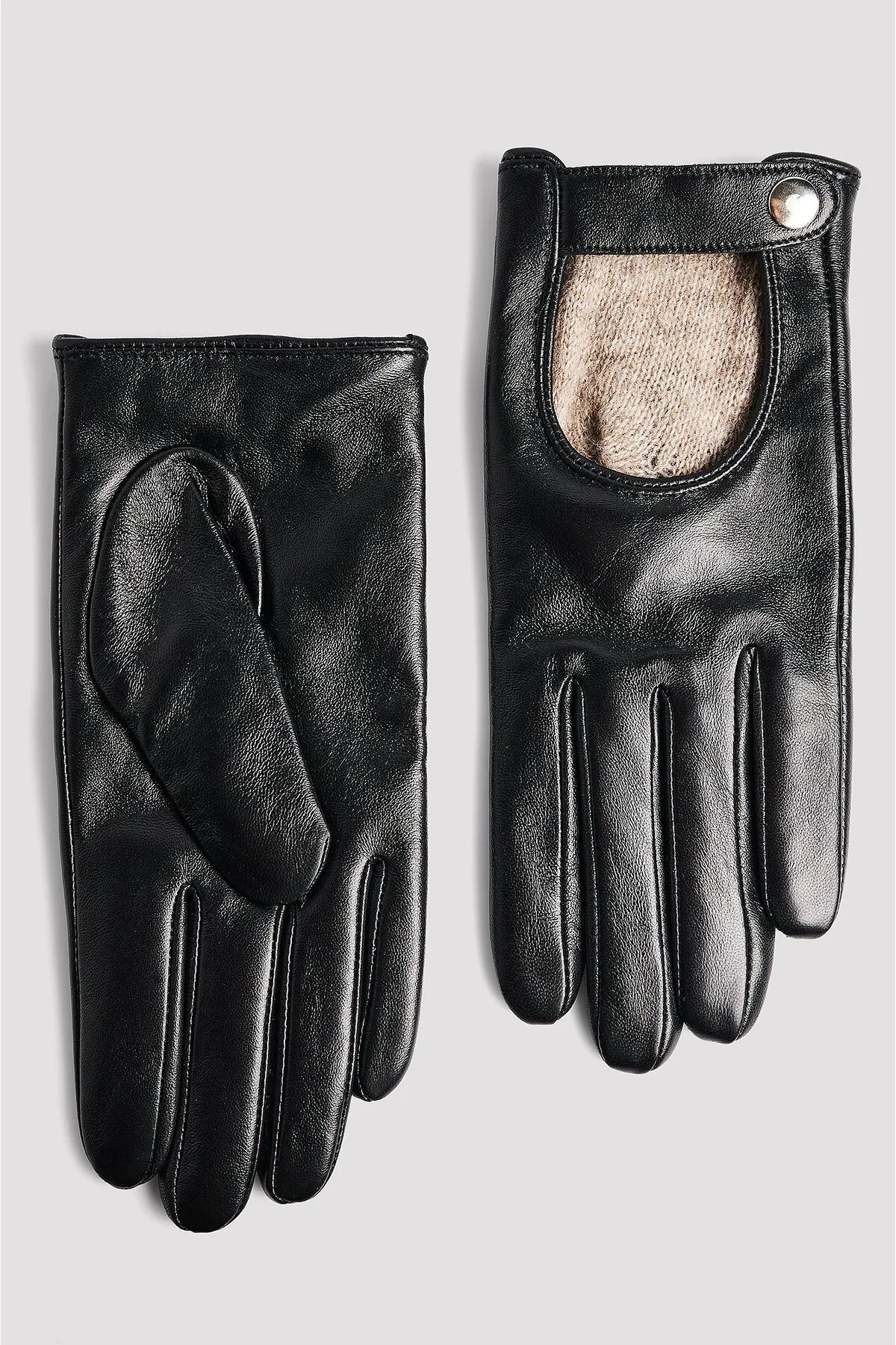 NA-KD  Leder-Rennhandschuhe