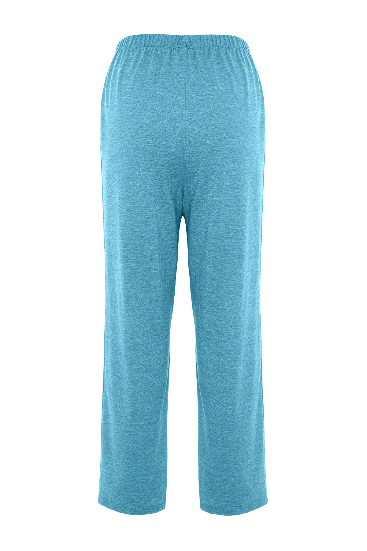 Trendyol Collection  Grüne Capri-Strick-Pyjamahose aus 100 % Baumwolle THMSS23PJ00001