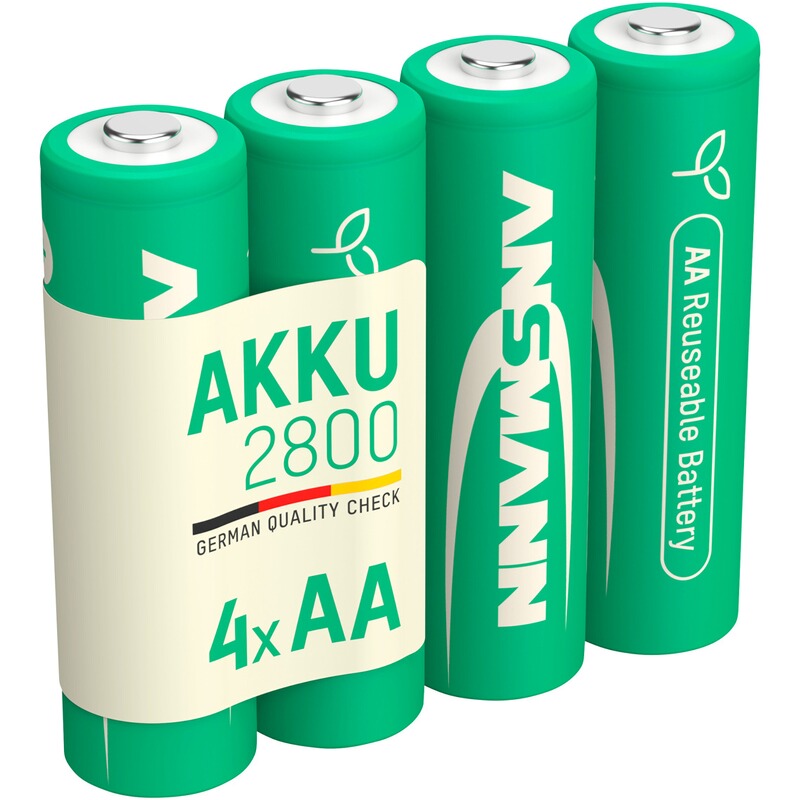 Ansmann Akku Green-Pro Range AA Ni-MH 2800 &ndash; 4 Stück