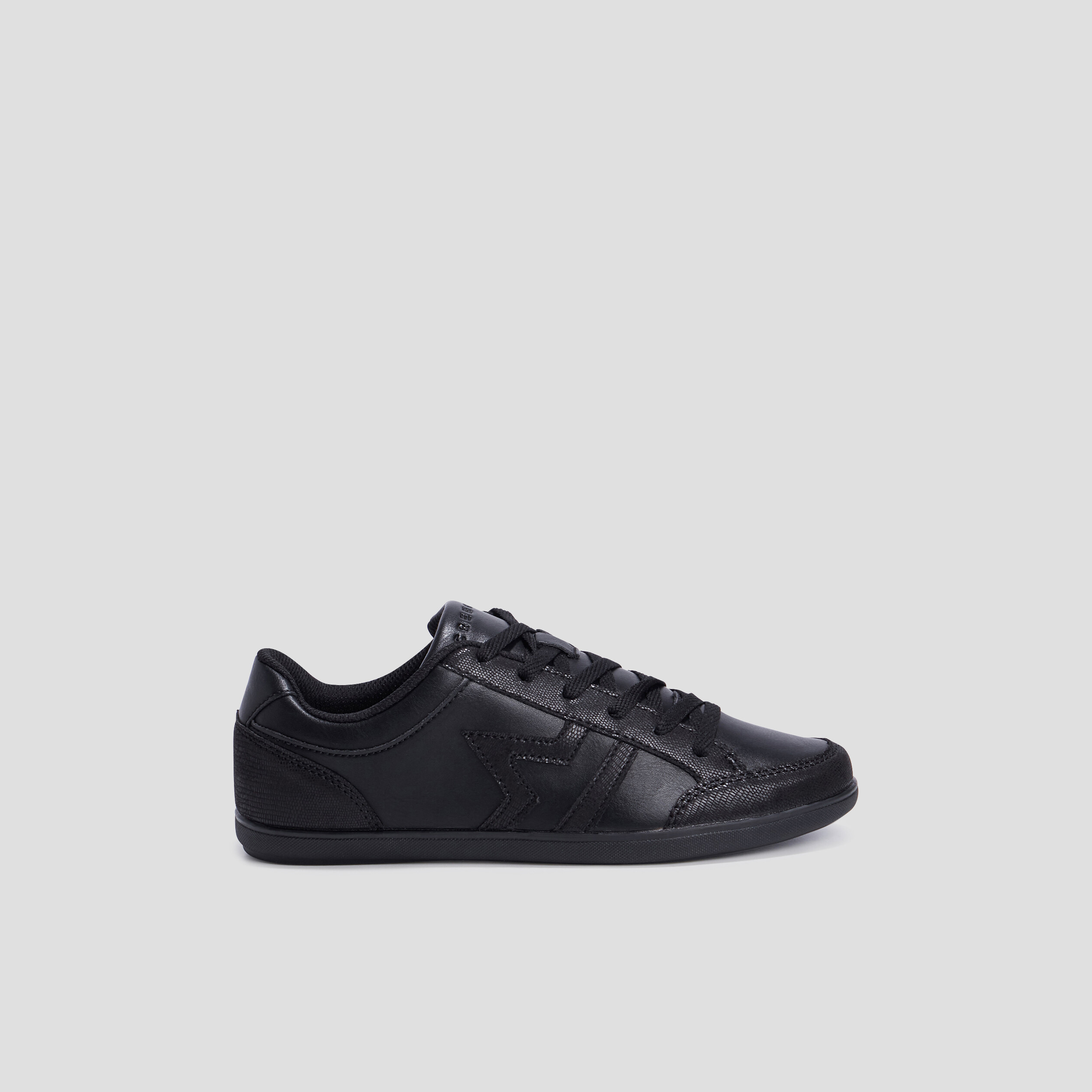 Baskets tennis Creeks noir femme | La Halle