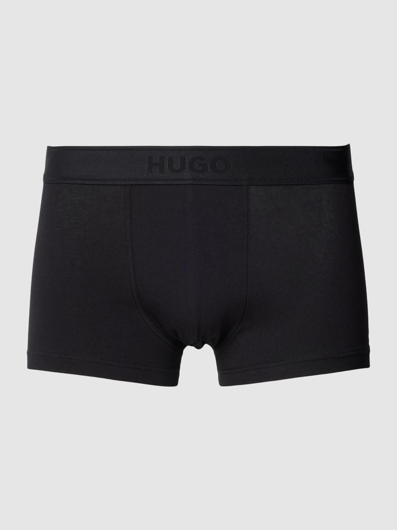 Trunks mit elastischem Logo-Bund in schwarz