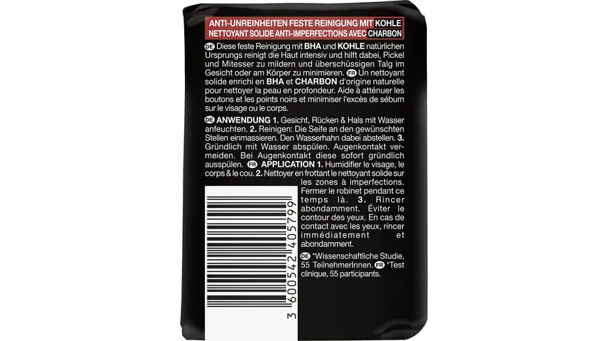 Garnier Hautklar Feste Reinigung mit Kohle 100 g