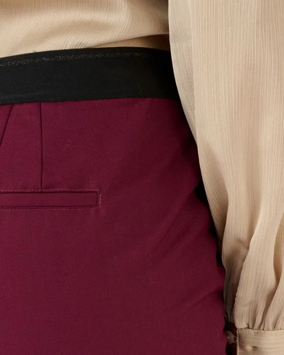 Pantalon effet ventre plat