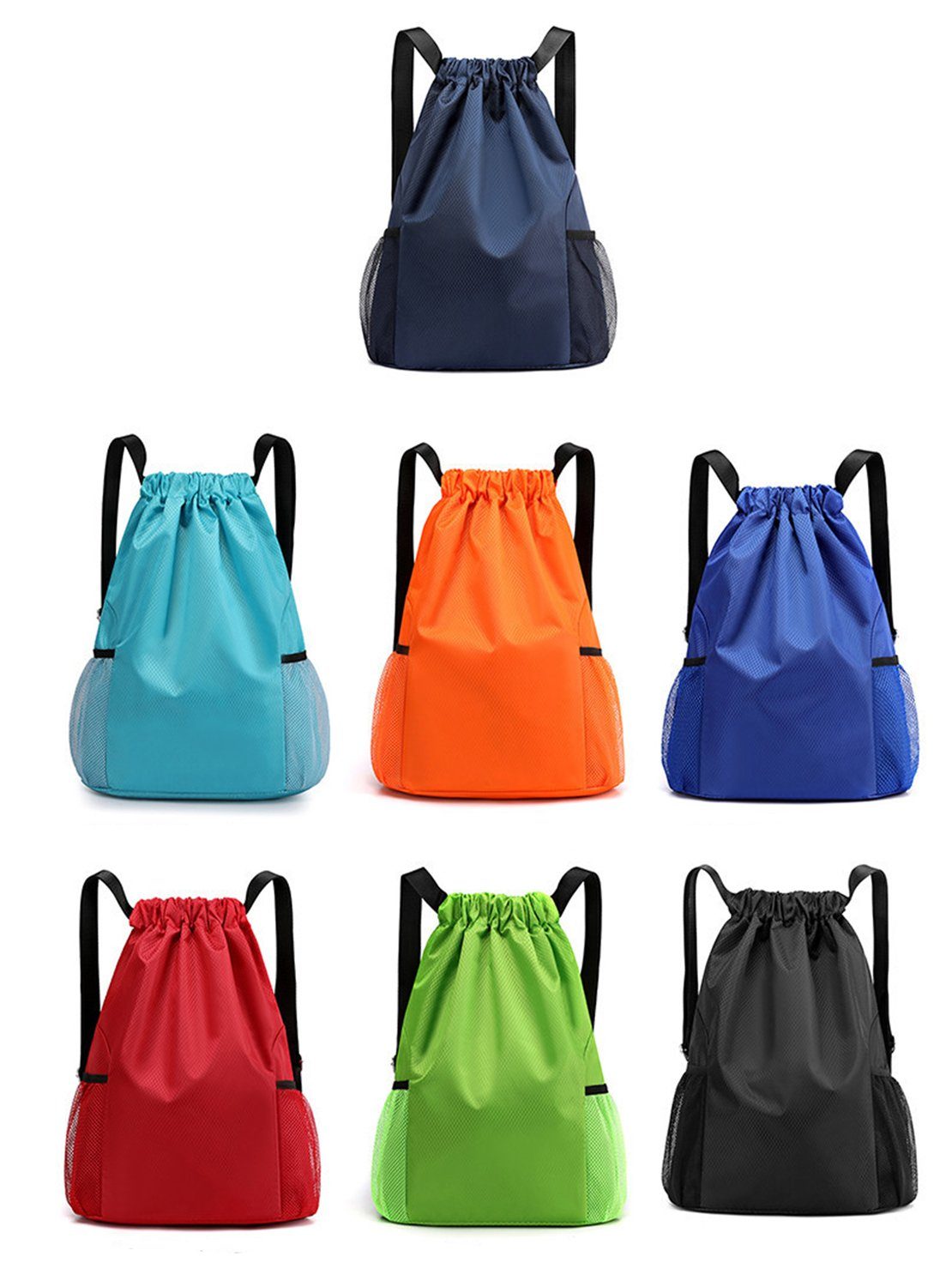 Uana Reiserucksack Reise-Sport-Basketballtasche mit großem Fassungsvermögen und Kordelzug