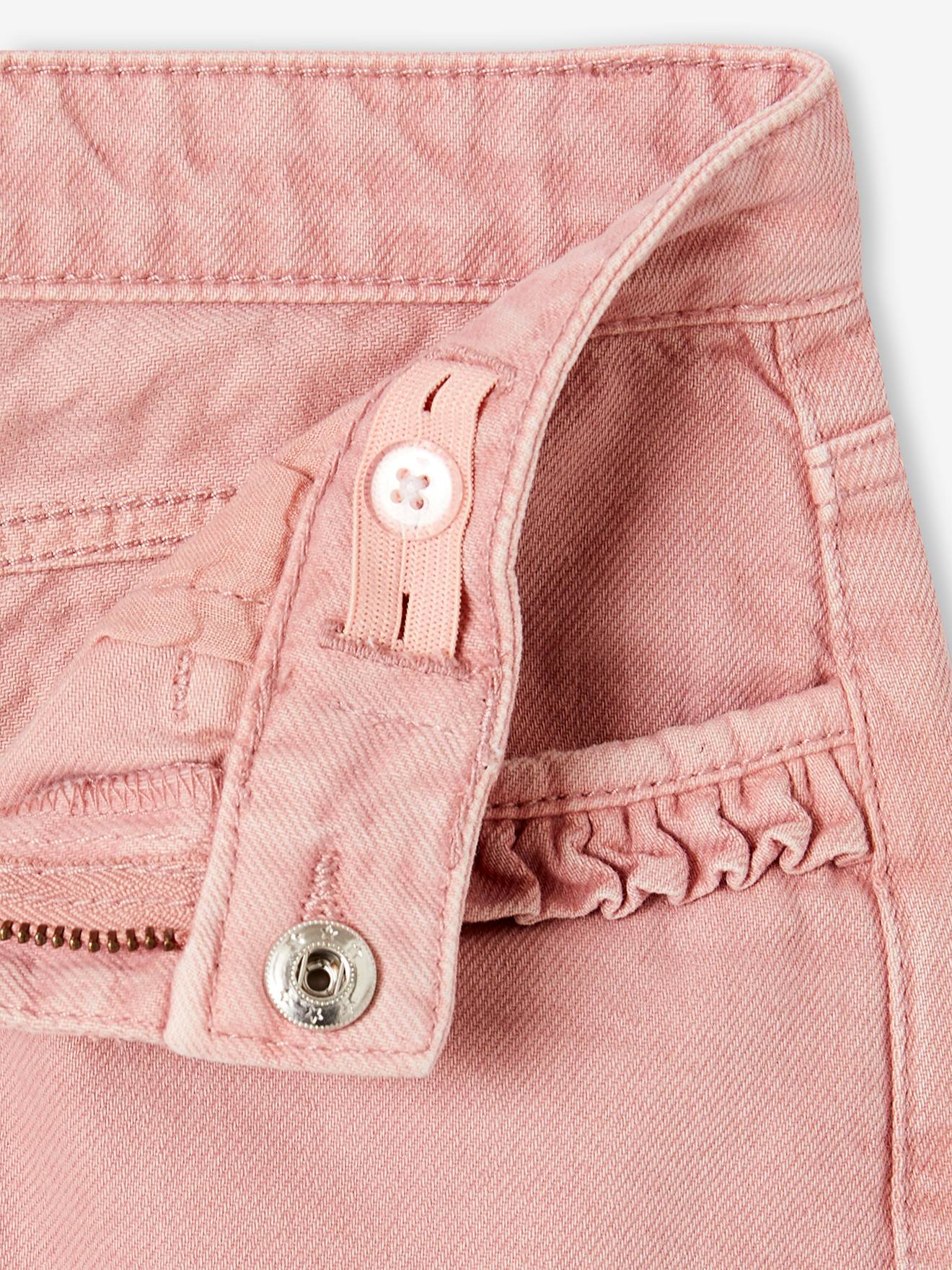 Vertbaudet Gerade Mädchen Hose, Hüftweite REGULAR - blush
