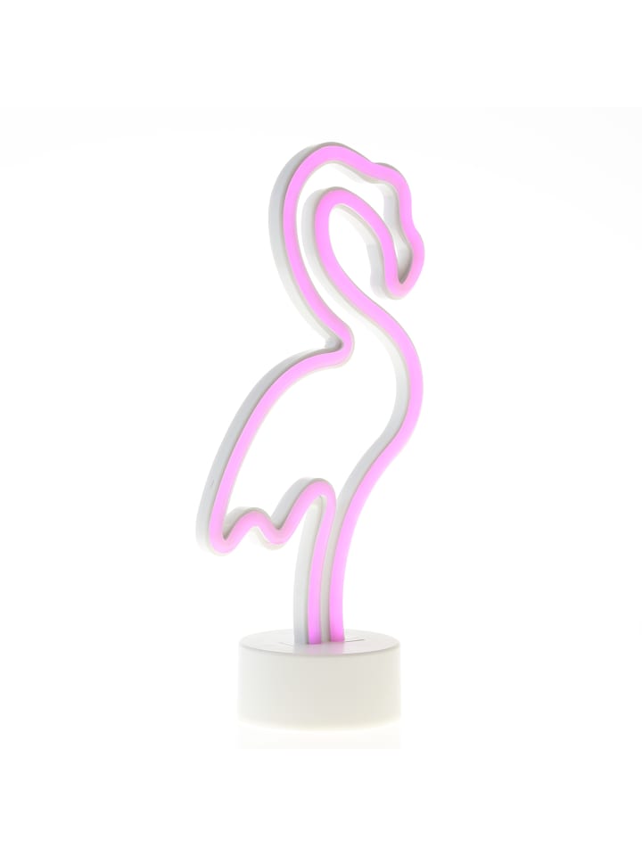 SATISFIRE LED Neonlicht Dekofigur Flamingo H: 30cm in pink günstig kaufen onesize
