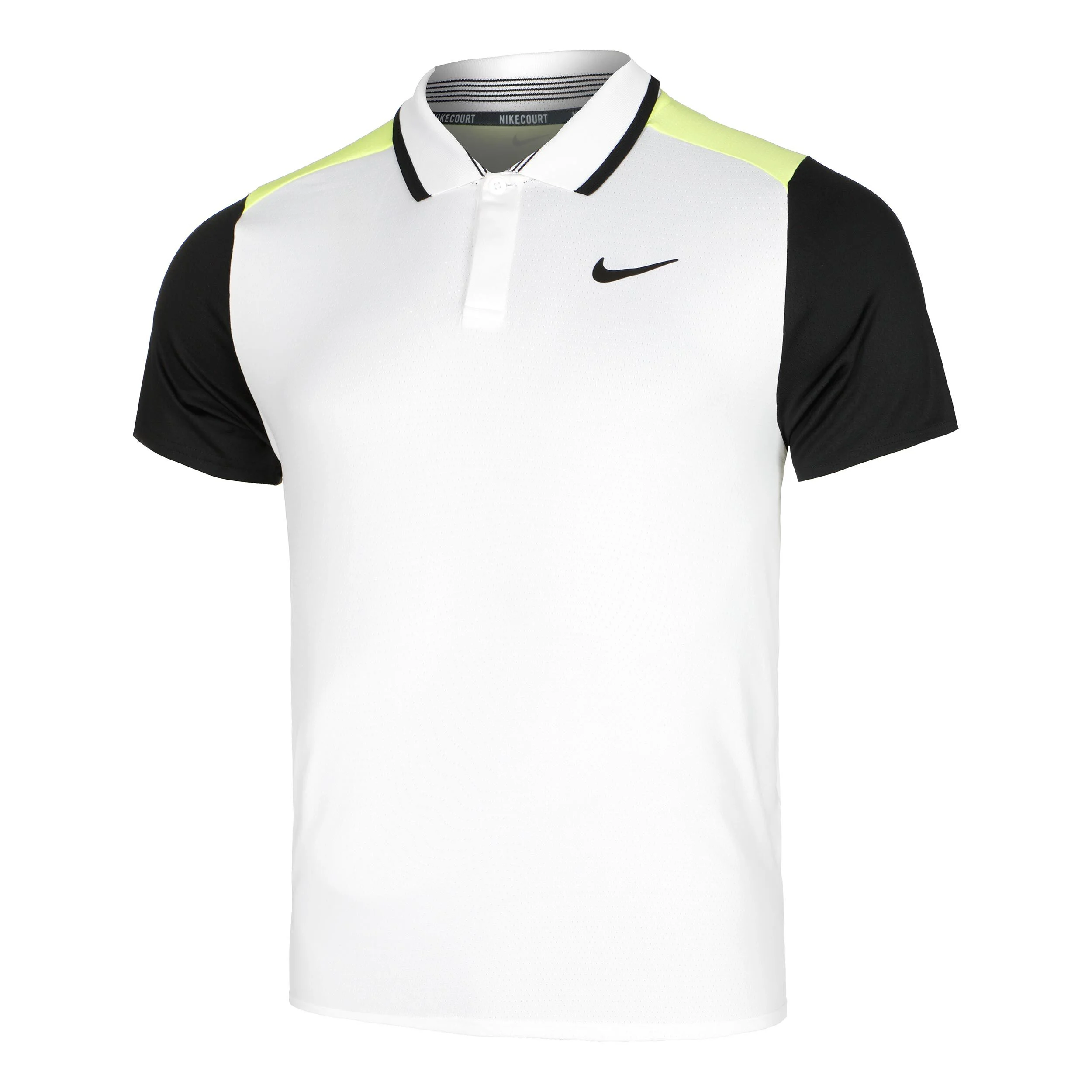 Court Dri-Fit Advantage Polo Herren - Weiß, Schwarz