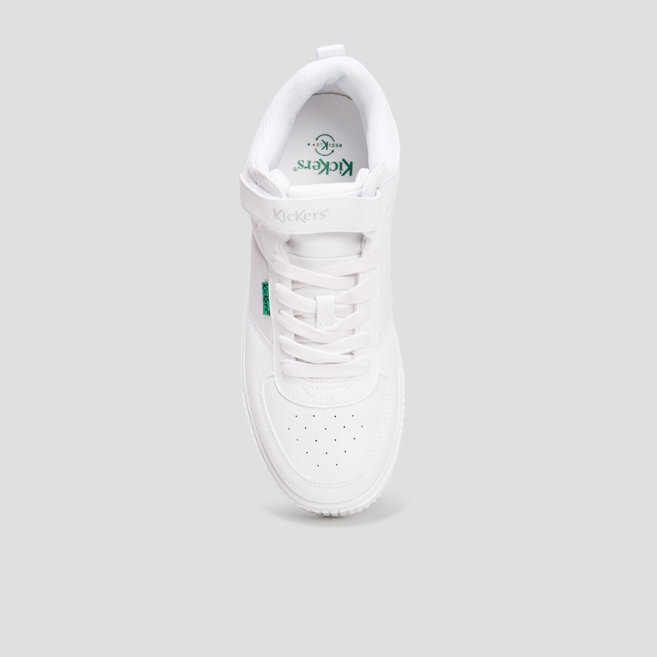 Baskets montantes Kickers Tylem blanc femme | La Halle