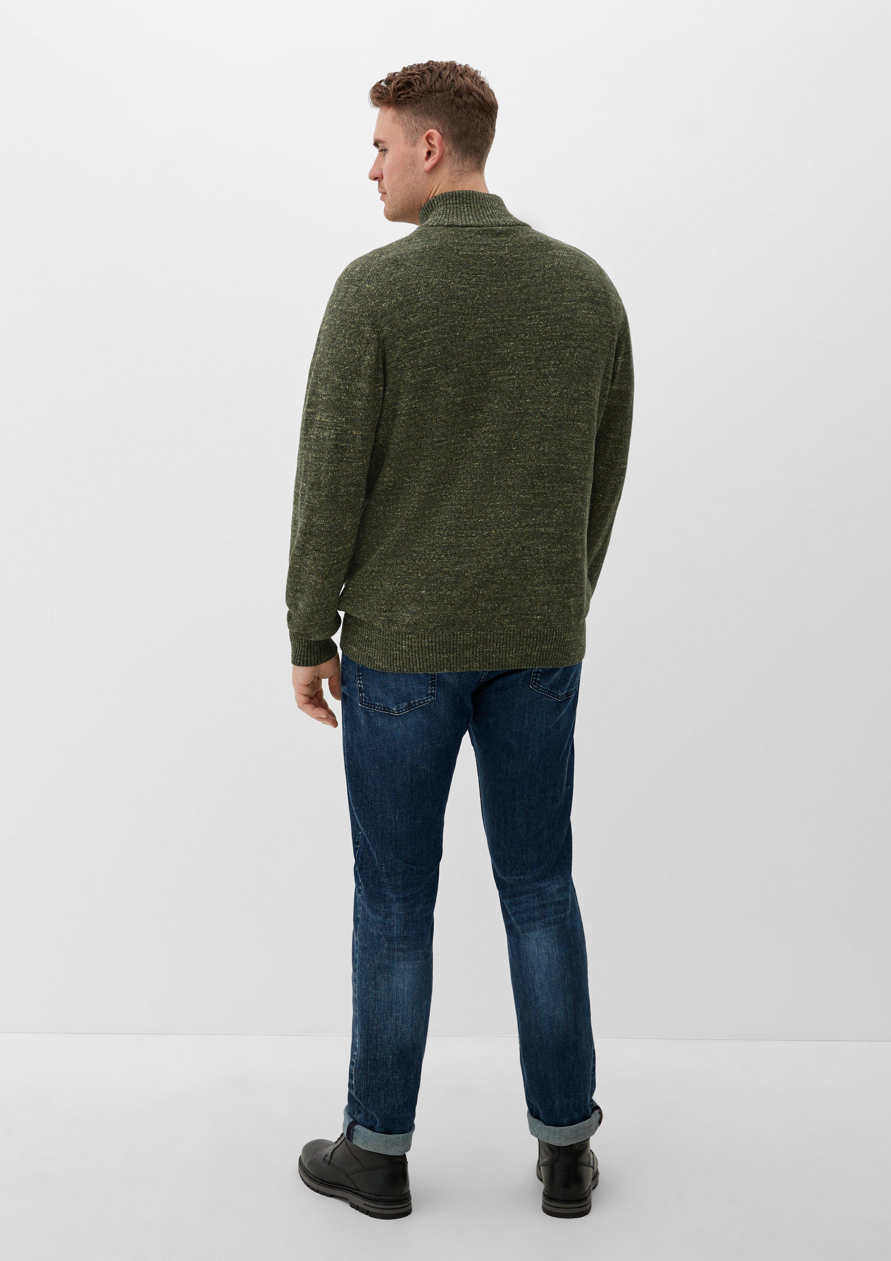 Strick-Troyer mit Rippdetails  2124697-78W1