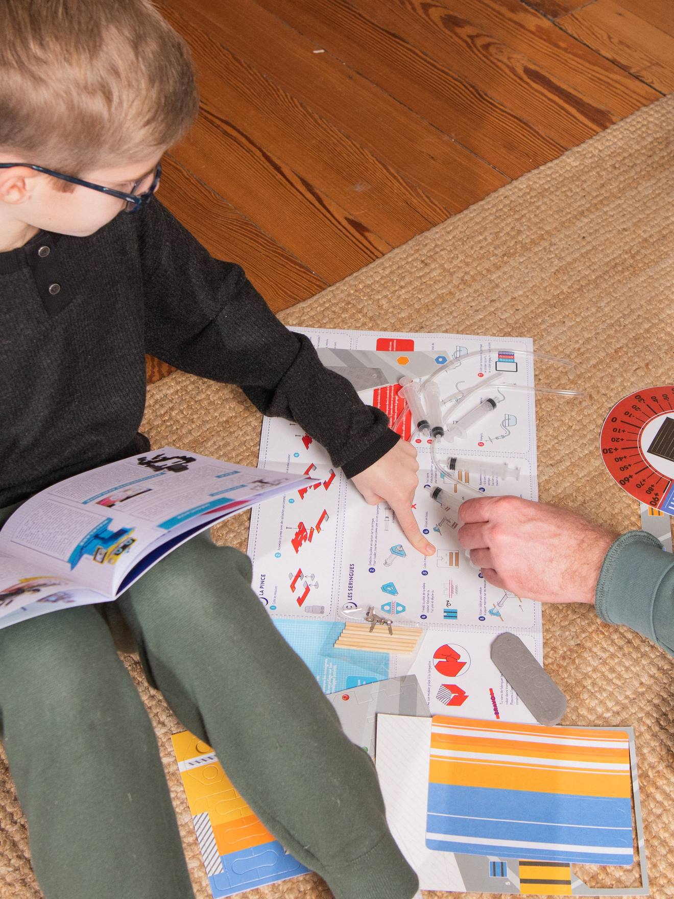 Kit collector Les robots 8/12 ans PANDACRAFT bleu