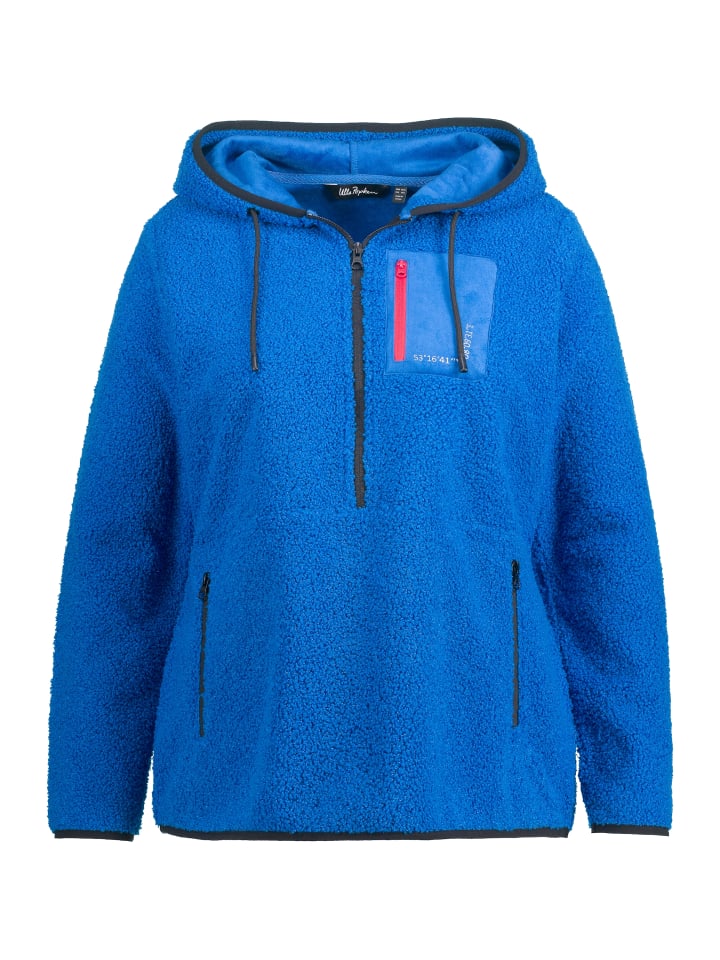 Ulla Popken Sweatjacke in royalblau günstig kaufen