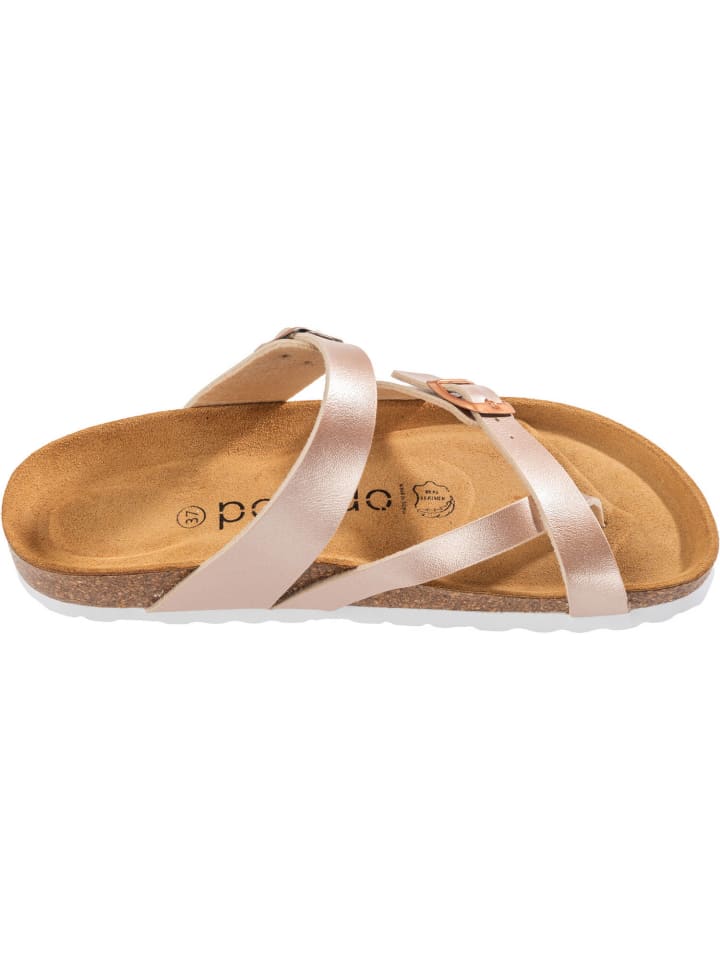 palado Pantoletten in Metallic Rose Pink günstig kaufen