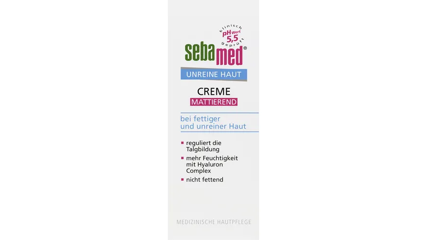 sebamed Unreine Haut Mattierende Creme 50 ml 50 ml