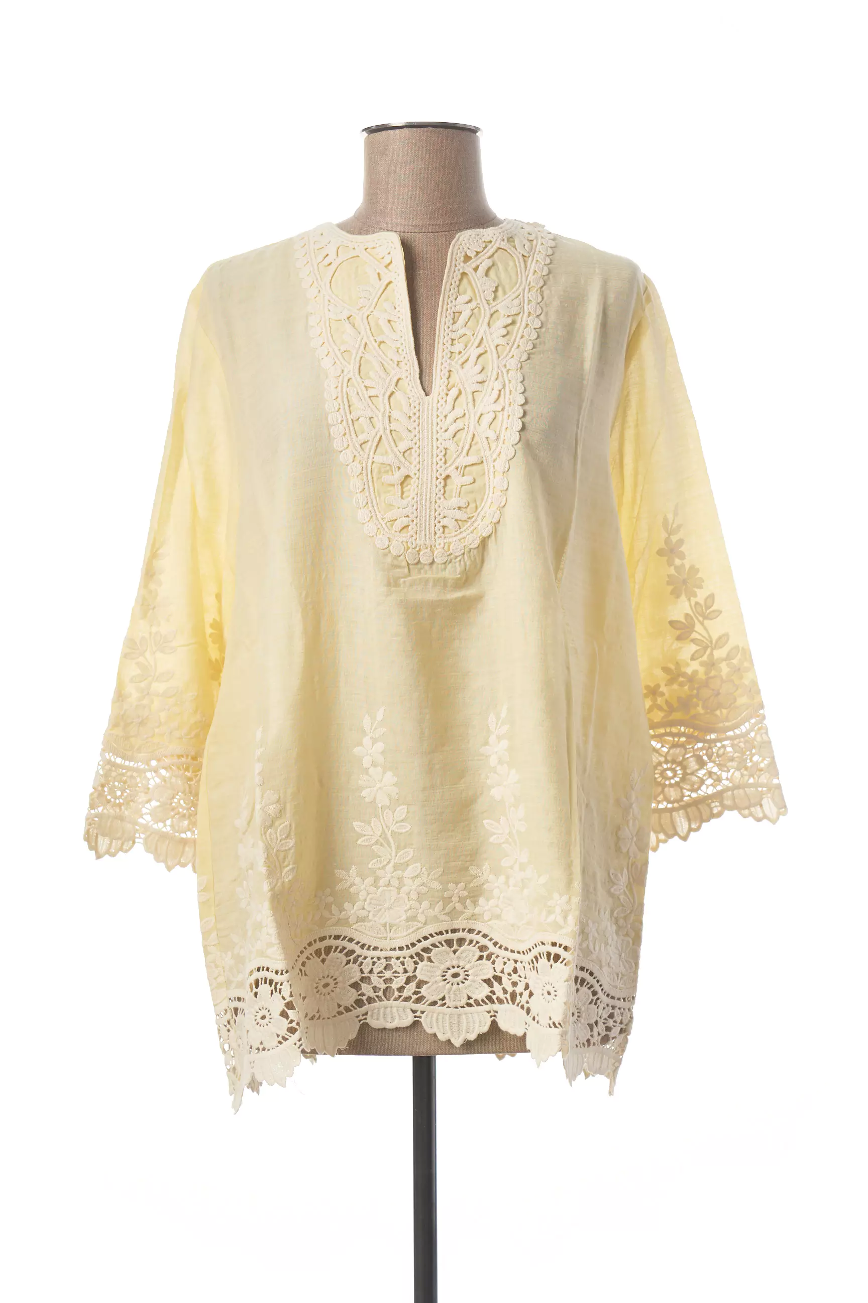 Valerie Khalfon Tuniquemanchelongue Femme couleur jaune