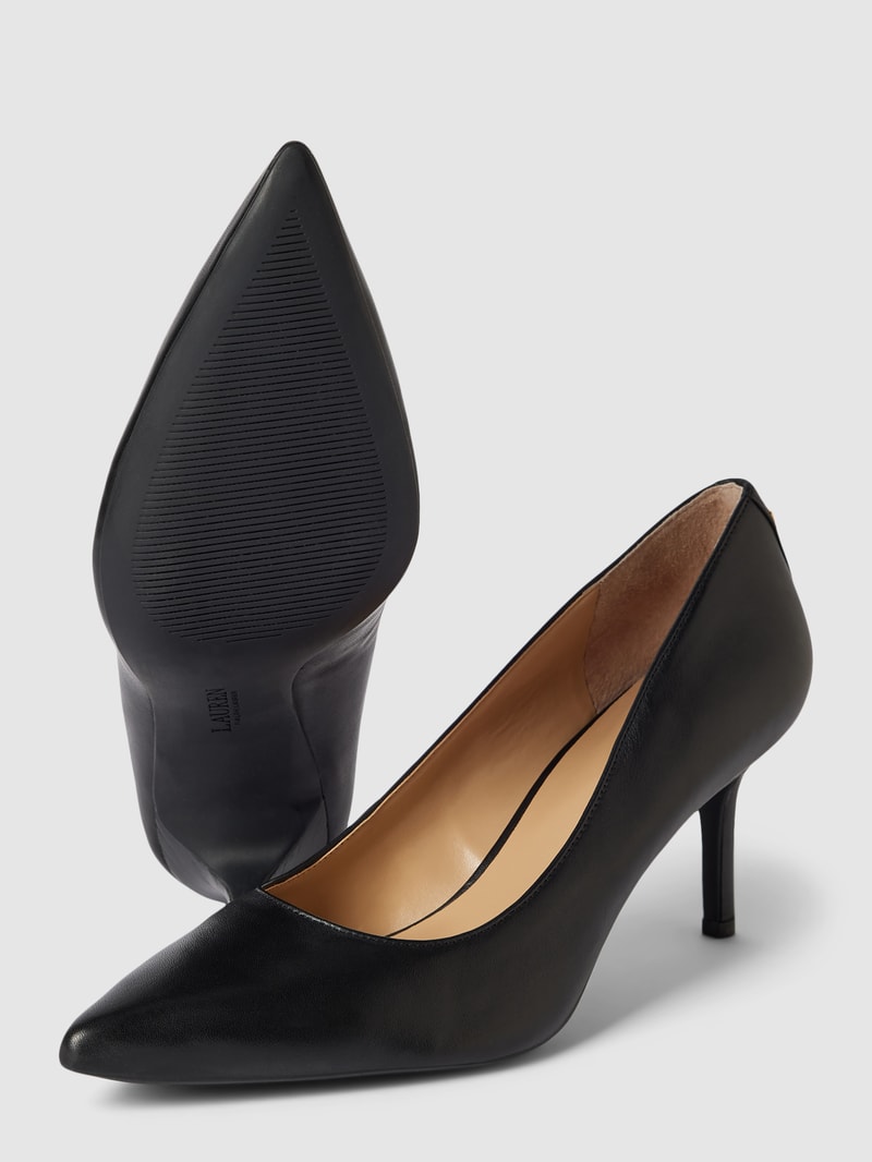 Pumps aus Leder Modell 'ANETTE' in schwarz