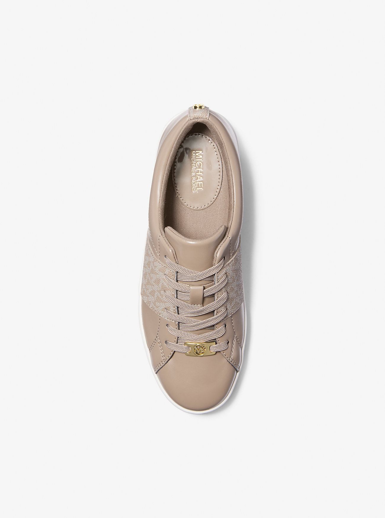 Keaton Signature Logo Stripe Sneaker - BIRCH