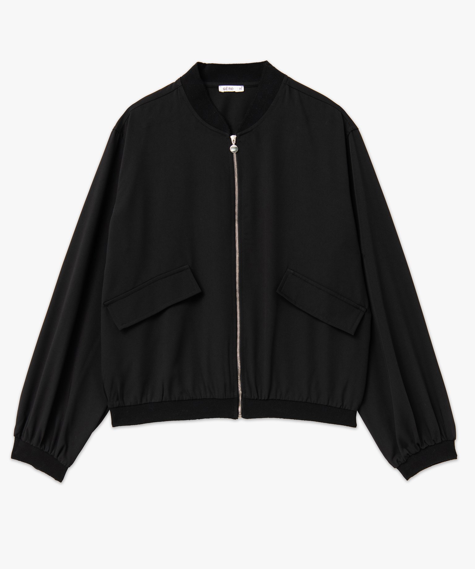 Chemise zippée faon blouson femme noir | GEMO