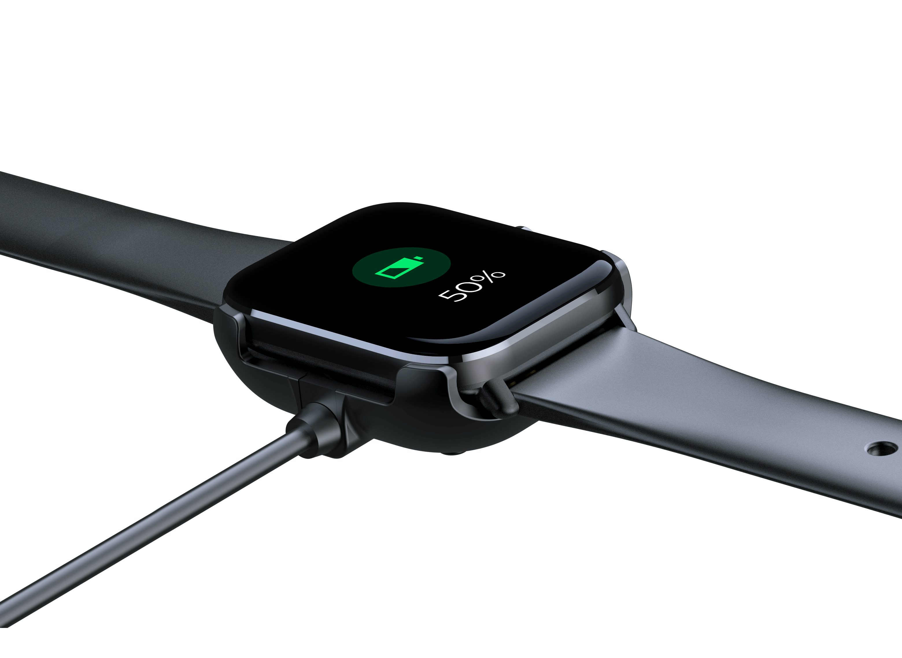 Levowatch L11 Smartwatch (4,3 cm/1,7 Zoll), Wechselband, Thermometer, Alu-Umrandung, 24 Sportmodi (2x Armbänder), Herren