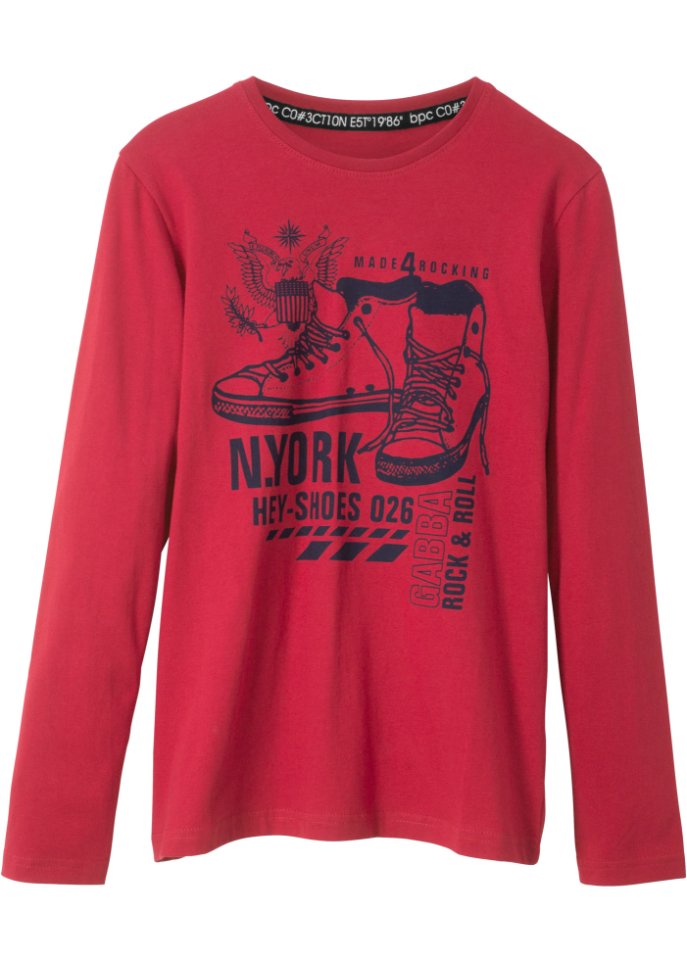 Jungen Langarmshirt aus Bio-Baumwolle