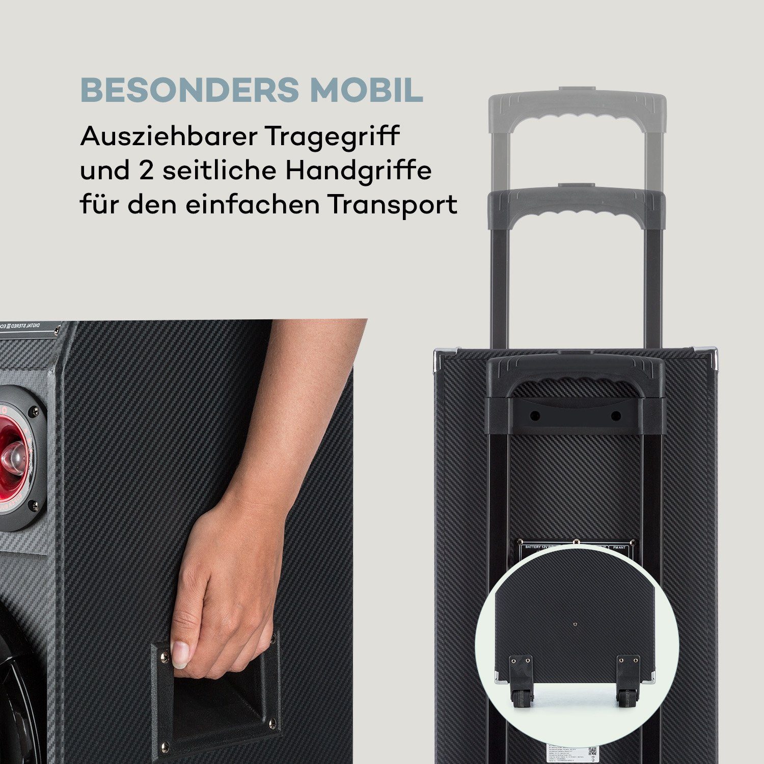 Auna DisGo Box 2100 Portable-Lautsprecher (100 W)